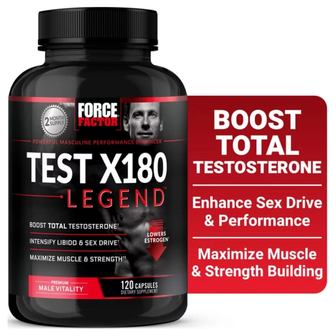 Force Factor Test X180 Legend – 120 Capsules