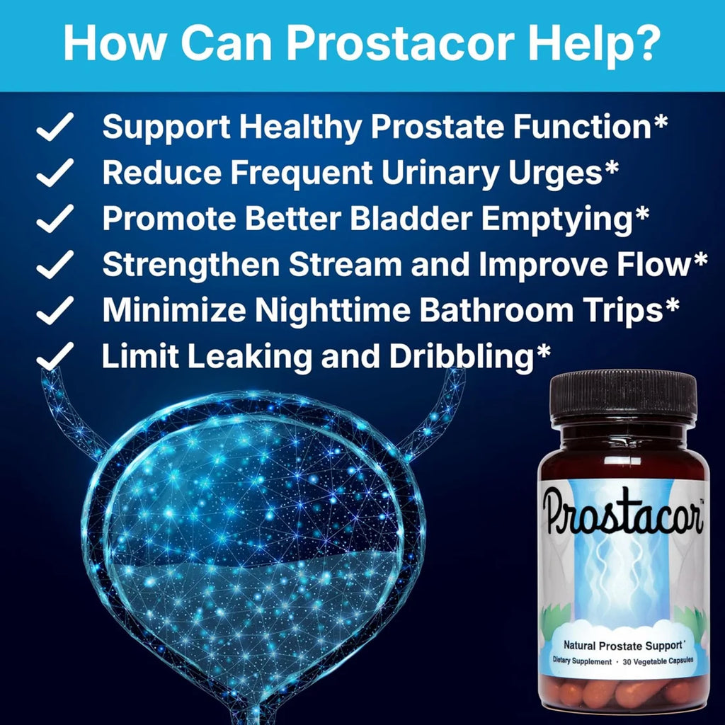 Prostacor Natural Prostate Support Review | 30 Vegetable Capsules