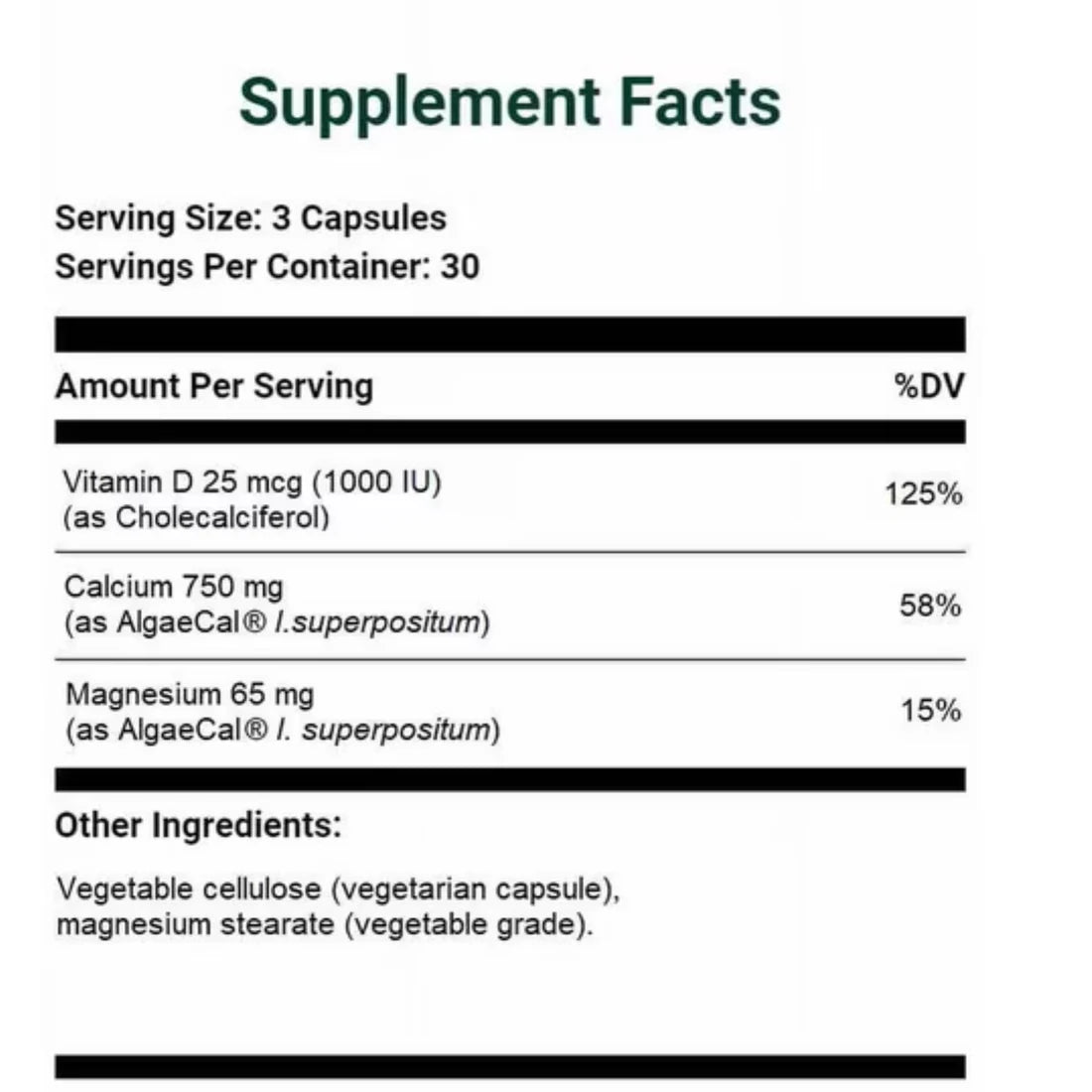 AlgaeCal Plant Calcium Review | Calcium, Magnesium & Vitamin D3
