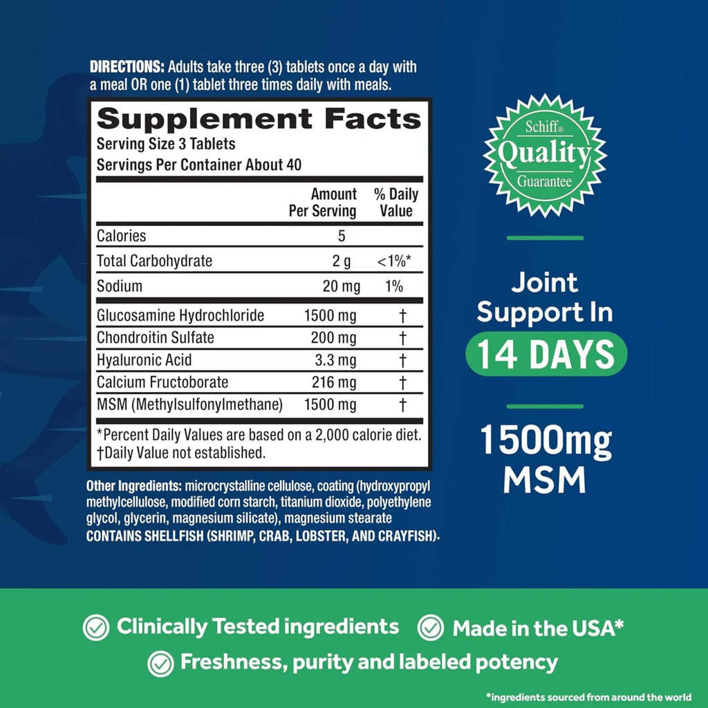 Schiff Move Free Advanced Joint Health – 120 Tablets