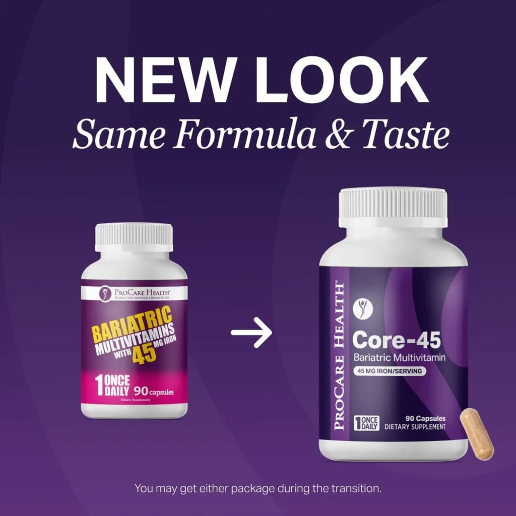 ProCare Health Core-45 Bariatric Multivitamin – 30 Capsules