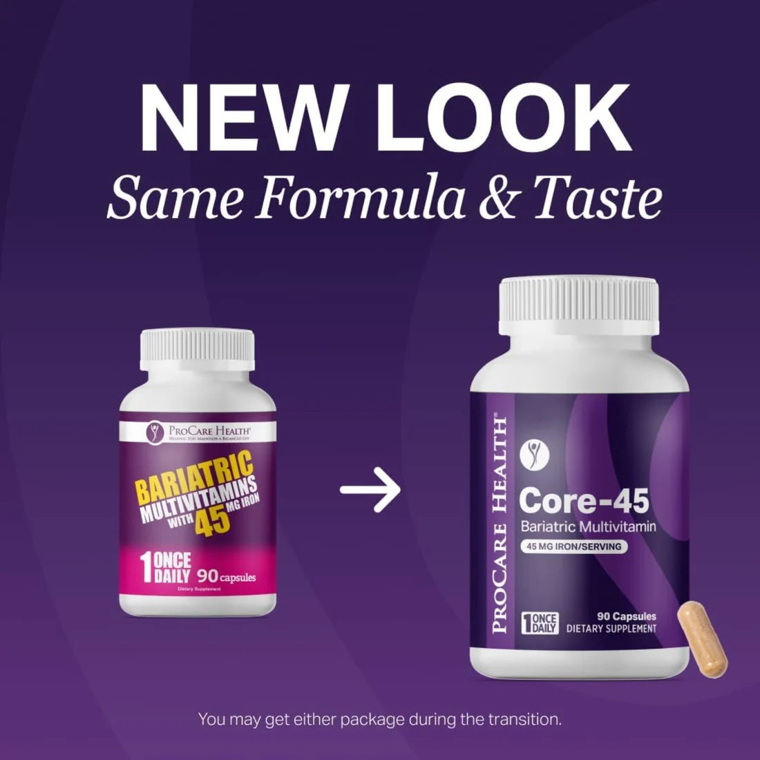 ProCare Health Core-45 Bariatric Multivitamin – 30 Capsules