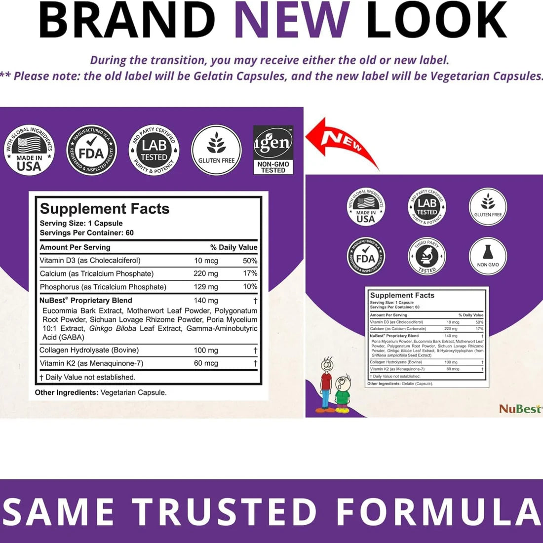 NuBest Tall 10+ Teens Growth Formula – 60 Capsules