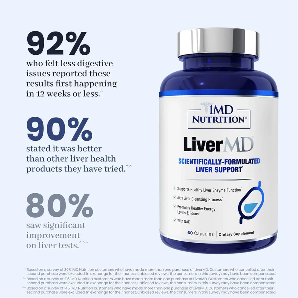 1MD Nutrition LiverMD Liver Support – 60 Capsules