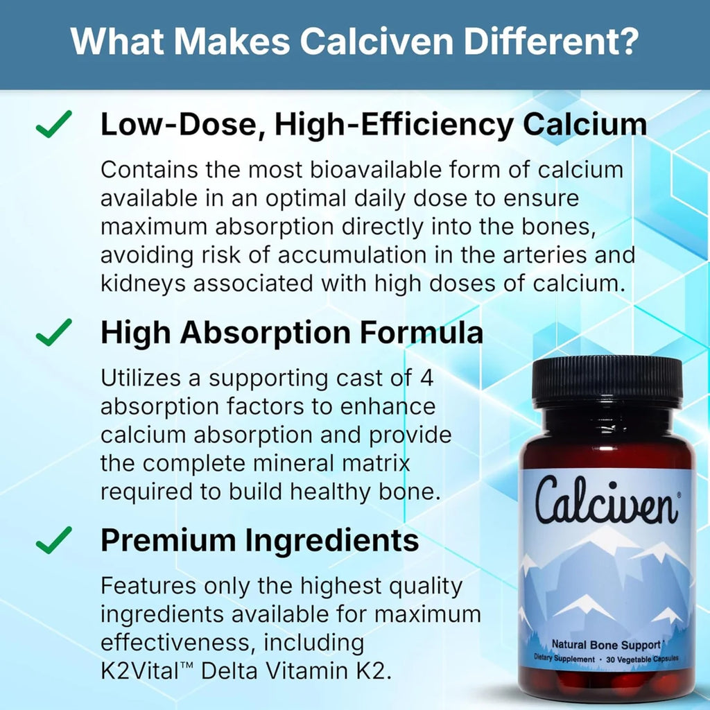 Calciven Bone Support – Calcium, D3 & K2