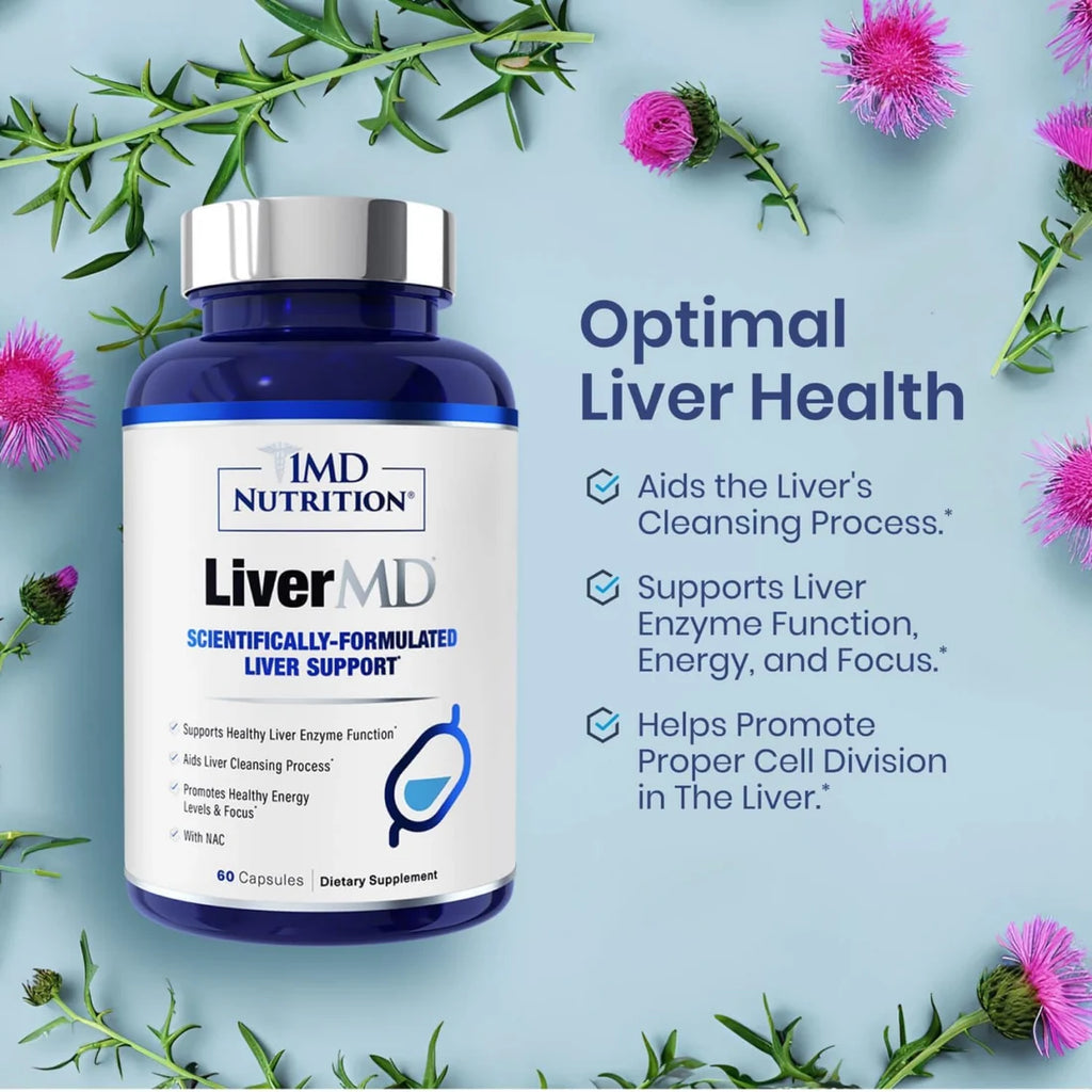1MD Nutrition LiverMD Liver Support – 60 Capsules