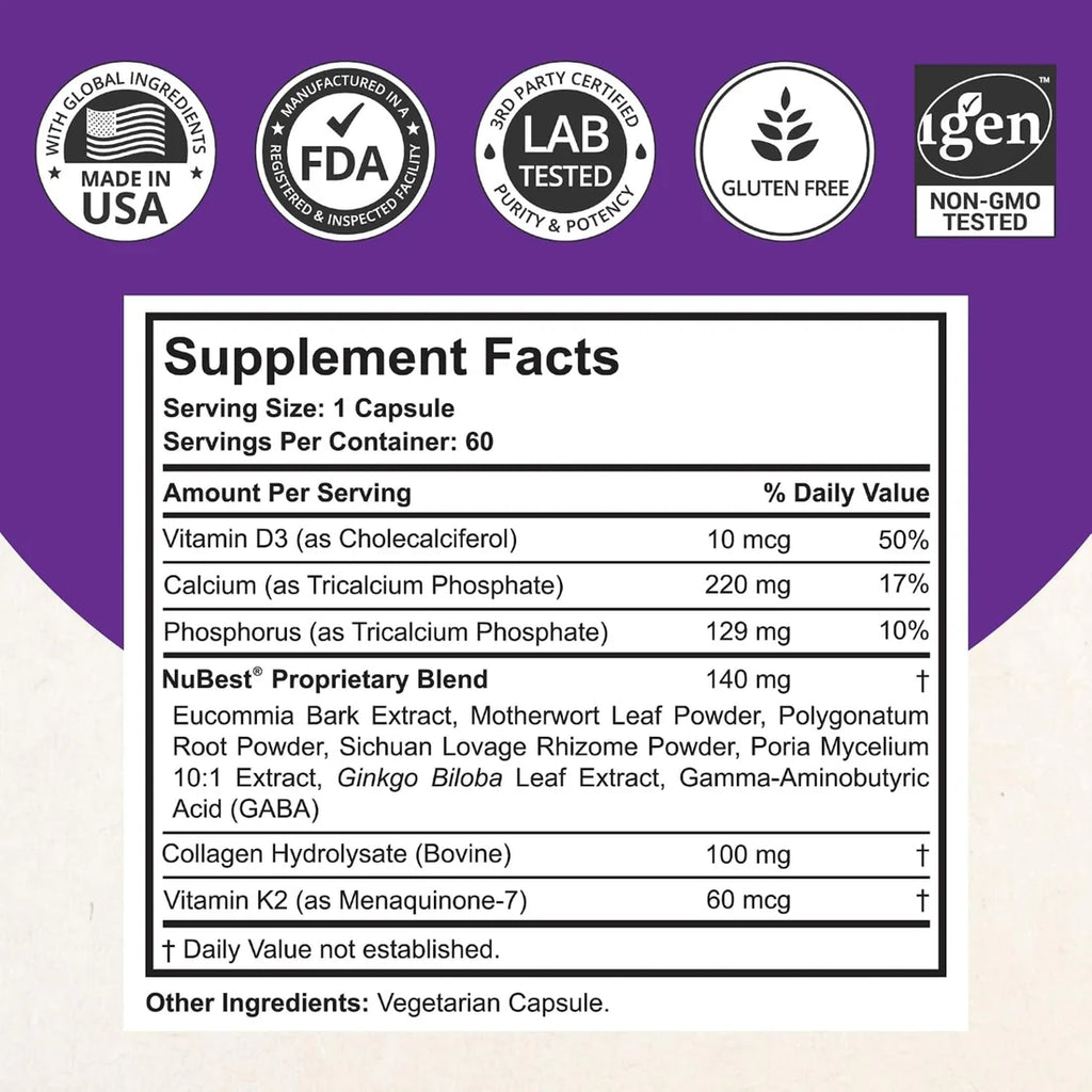 NuBest Tall 10+ Teens Growth Formula – 60 Capsules