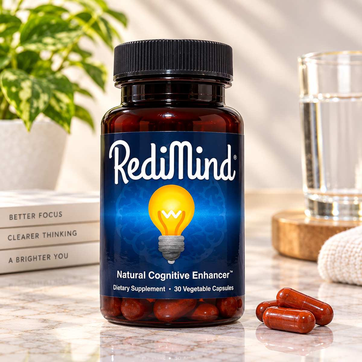RediMind Natural Cognitive Enhancer | 30 Vegetable Capsules