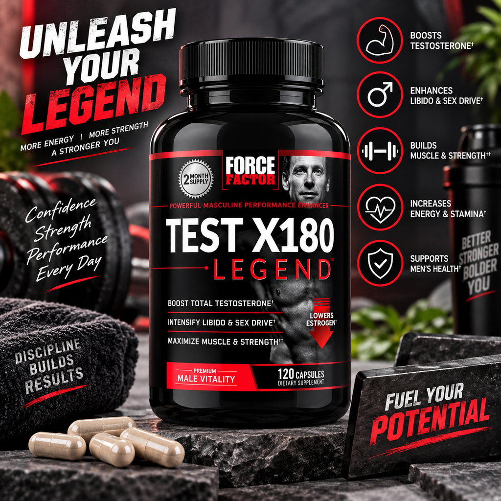 Force Factor Test X180 Legend – 120 Capsules