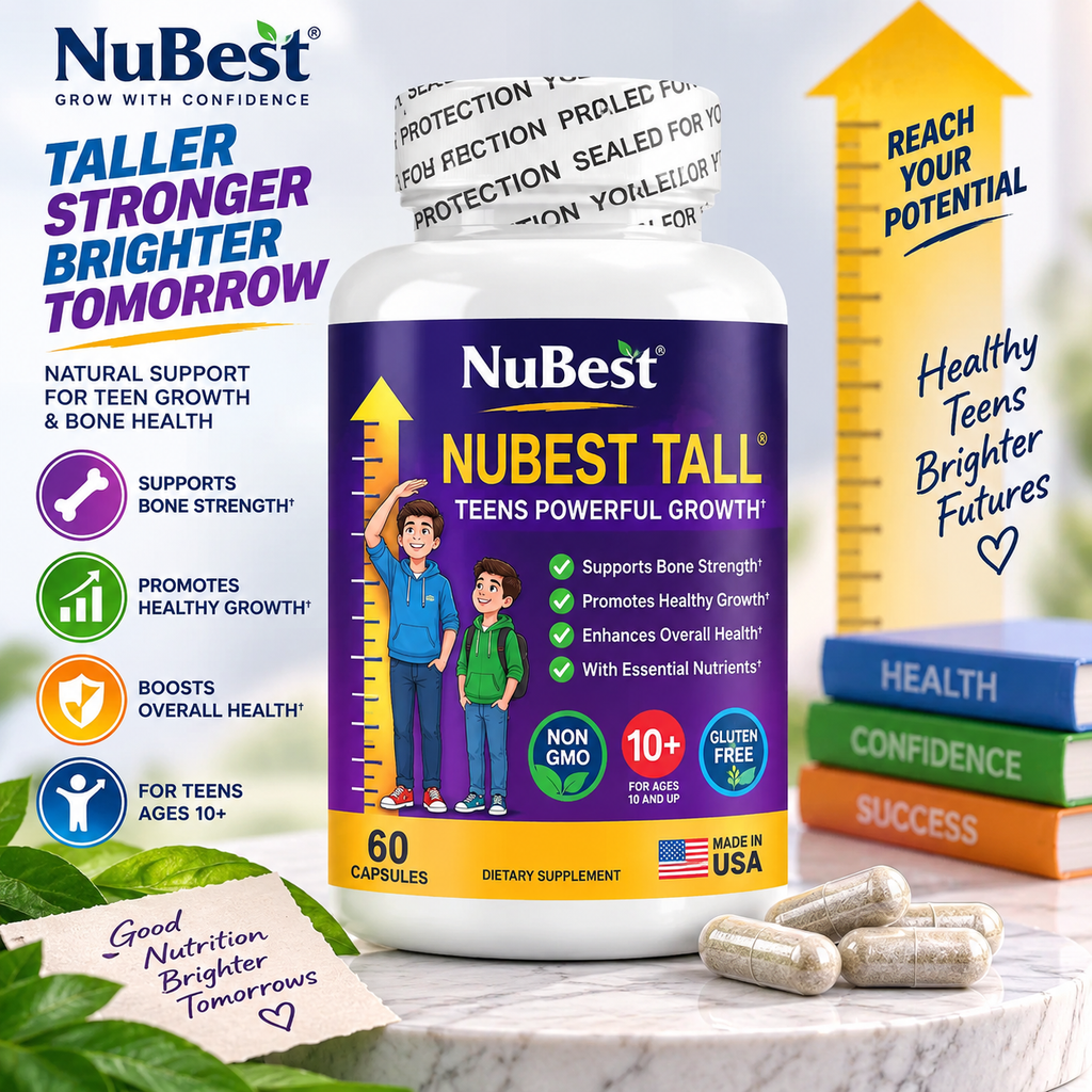 NuBest Tall 10+ Teens Growth Formula – 60 Capsules