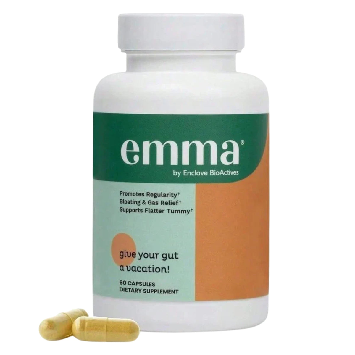 Emma Gut Health Supplement 60 Capsules | Bloating & Digestive Support